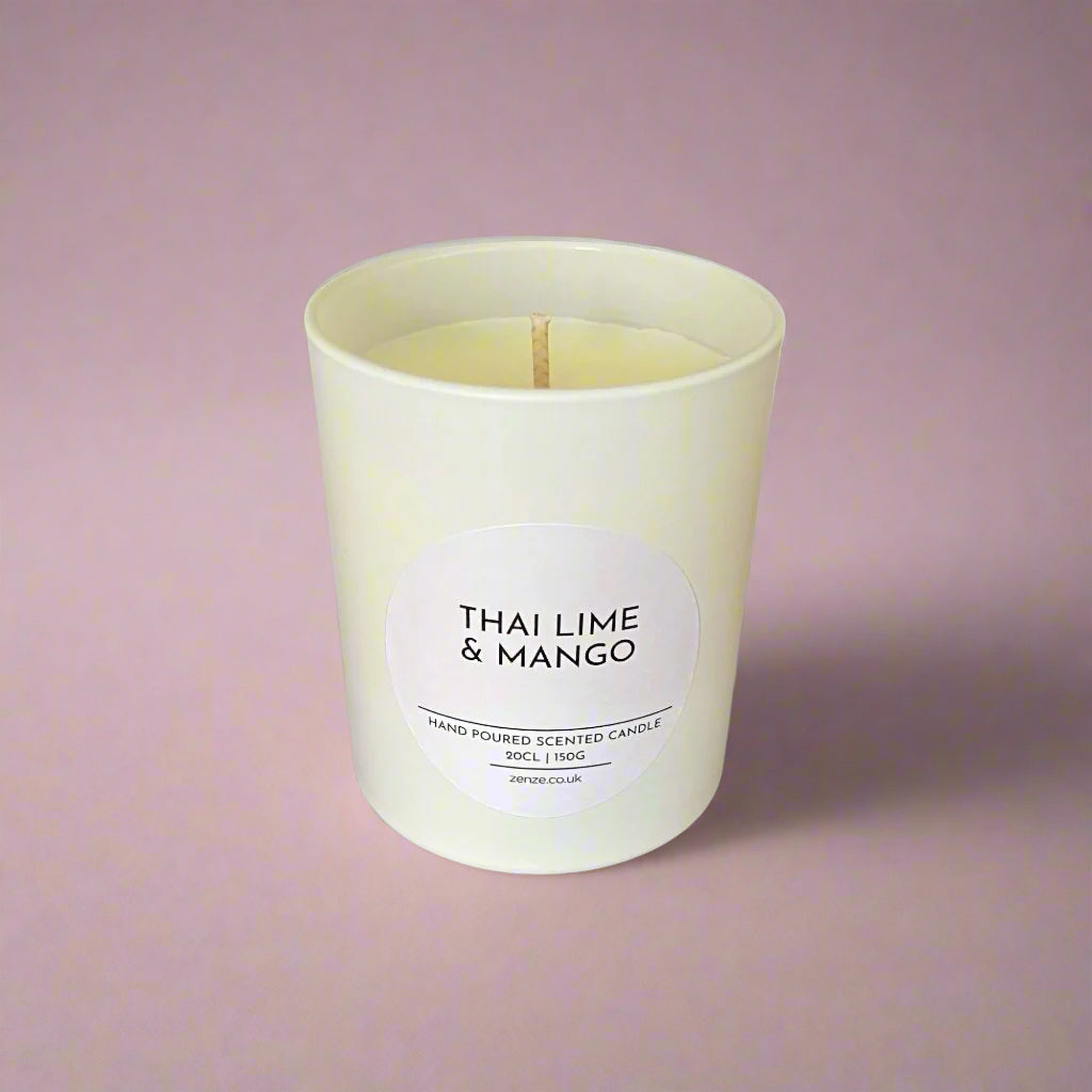 Medium Thai Lime & Mango cotton wick candle