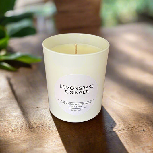Medium Lemongrass & Ginger cotton wick candle