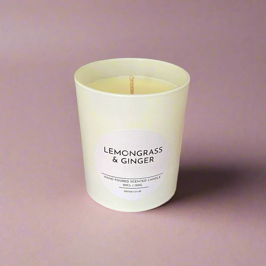 Medium Lemongrass & Ginger cotton wick candle