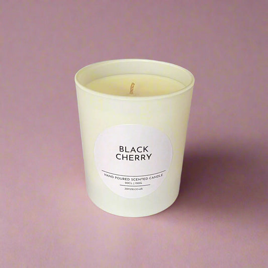 Medium Black Cherry cotton wick candle