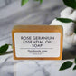 Rose Geranium Essential Oil soap