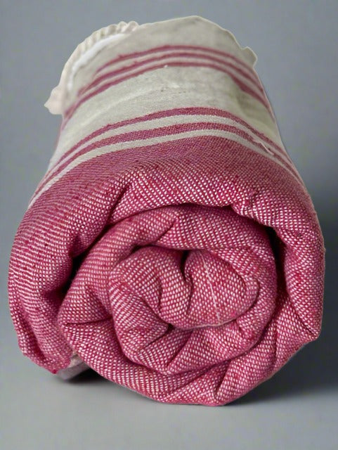 Hamman Spa towel - Sunset Pink